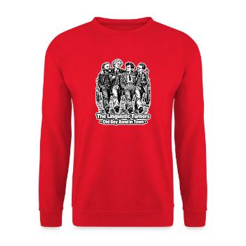 The Linguistic Turners - Unisex Pullover - Rot - Vorne - Alina (178cm) & Michal (187cm)