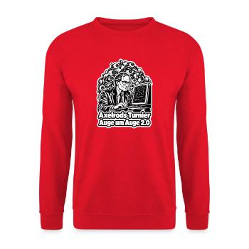 Axelrods Turnier - Unisex Pullover - Rot - Vorne - Alina (178cm) & Michal (187cm)