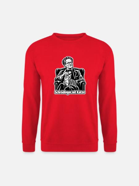 Schrödingers Katze - Unisex Pullover - Rot