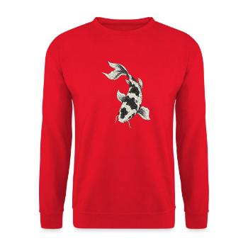 Koi-fische Japanische Koi-fische Koi-karpfen - Unisex Pullover - Rot - Vorne - Alina (178cm) & Michal (187cm)