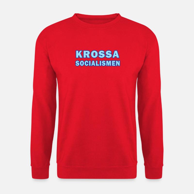 Crush Socialism Neon Text - Unisex Pullover - Rot