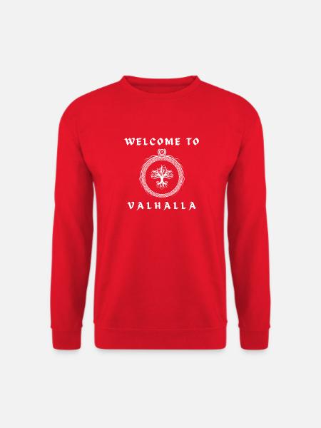 Welcome to Valhalla - Unisex Sweatshirt - red