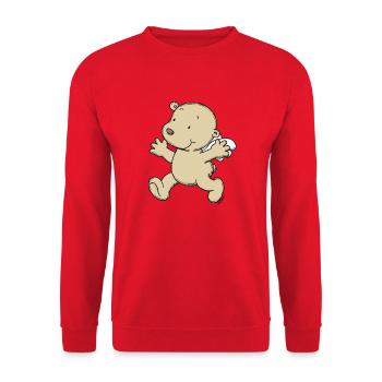 Engel_Teufel06 - Sweat-shirt Unisexe - rouge - Devant - Alina (178cm) & Michal (187cm)