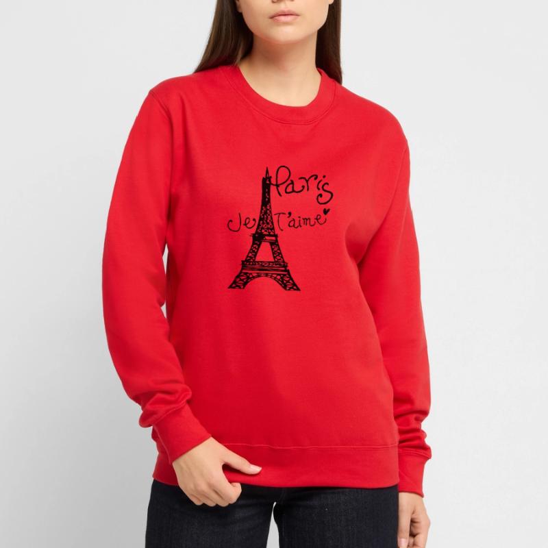 Paris Je T'aime Eiffel tower Unisex Sweatshirt