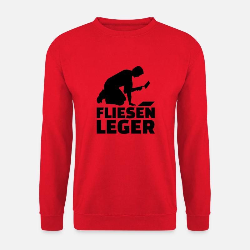 Fliesenleger - Unisex Pullover - Rot