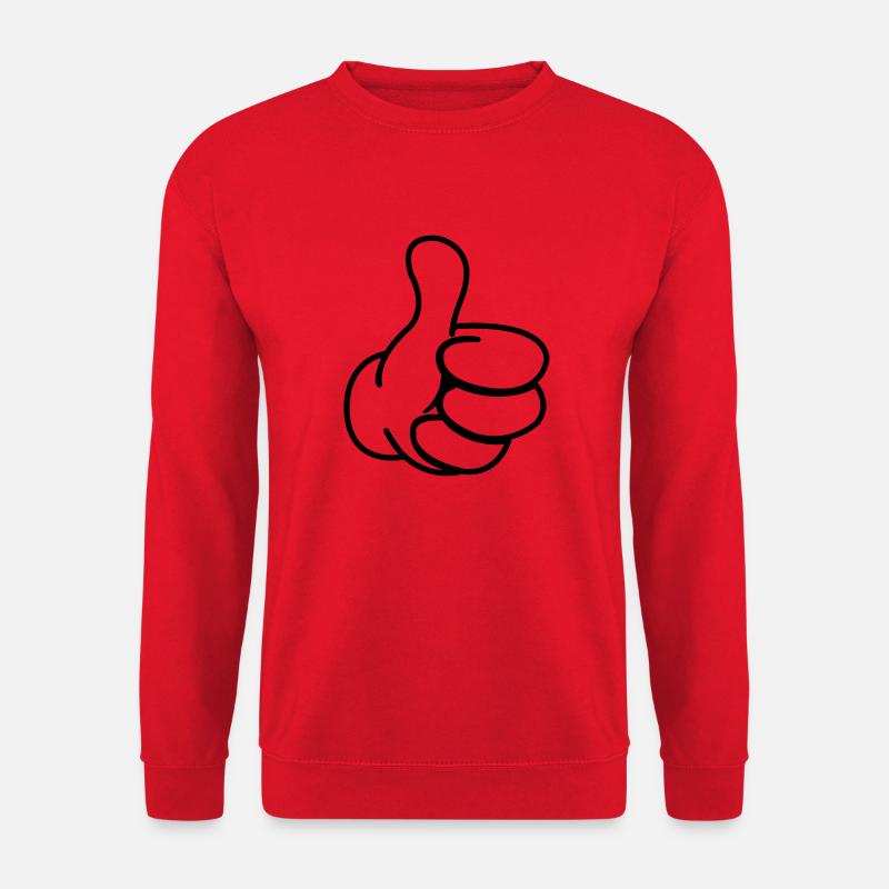 like_hand_01 - Unisex Pullover - Rot