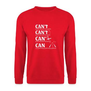Jesus Christ God Faith - Unisex Pullover - Rot - Vorne - Alina (178cm) & Michal (187cm)