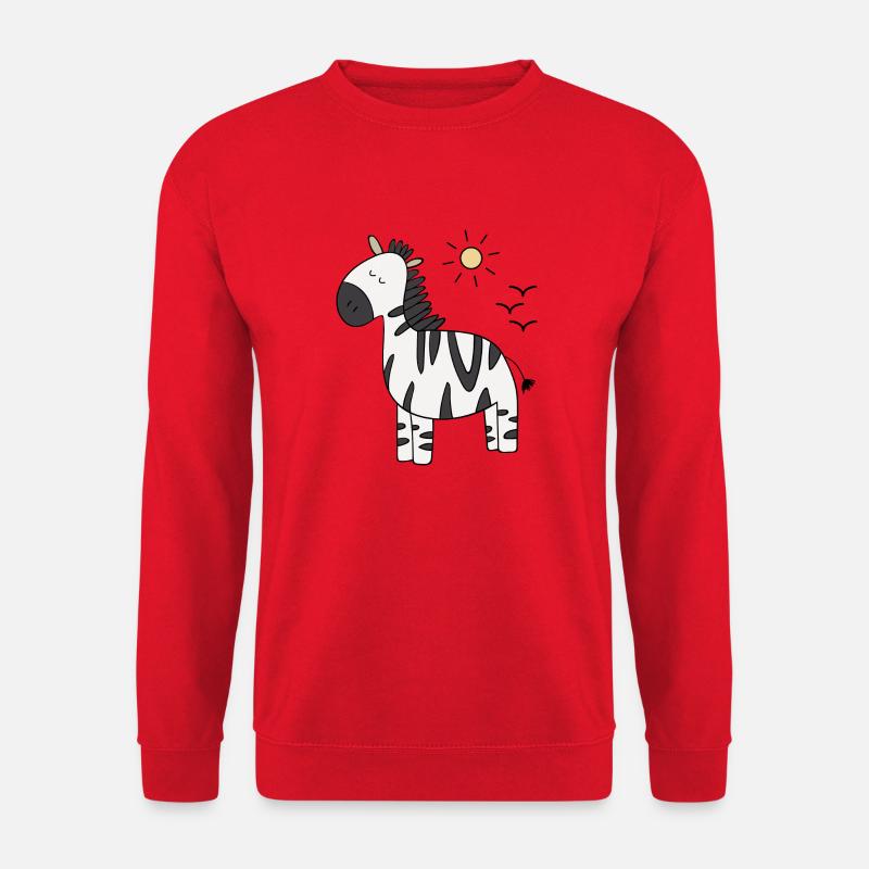 Zebra - Unisex Pullover - Rot