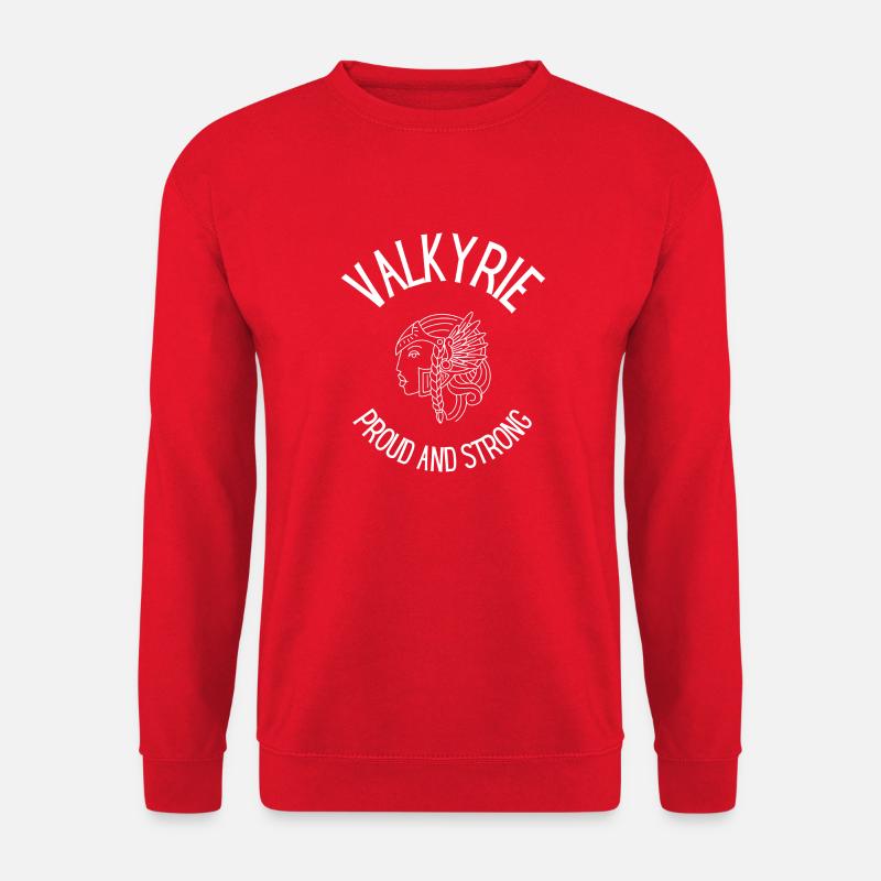 Valkyrie stolz und stark 2 weiß - Unisex Pullover - Rot