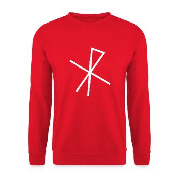l'amour et l'affection - Sweat-shirt Unisexe - rouge - Devant - Alina (178cm) & Michal (187cm)