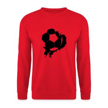 Fußball Soccer - Unisex Sweatshirt - red - Front - Alina (178cm) & Michal (187cm)