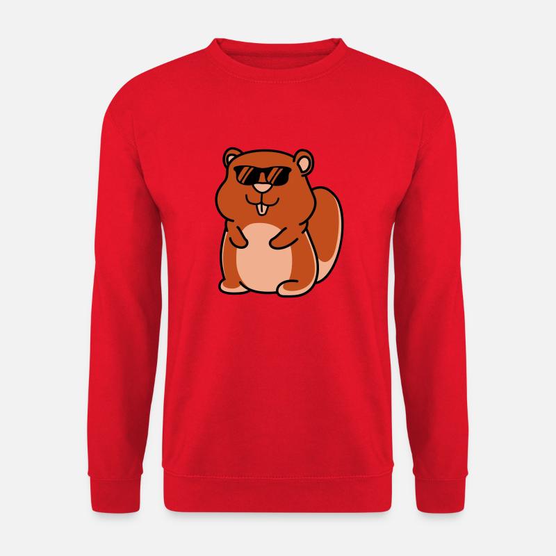 Hamster cool - Sweat-shirt Unisexe - rouge