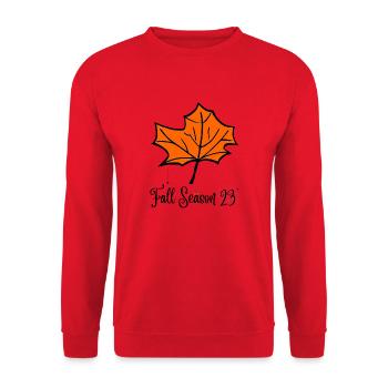 Saison d’automne - Sweat-shirt Unisexe - rouge - Devant - Alina (178cm) & Michal (187cm)