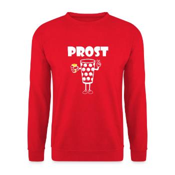 Prost Dubbeglas - Unisex Pullover - Rot - Vorne - Alina (178cm) & Michal (187cm)