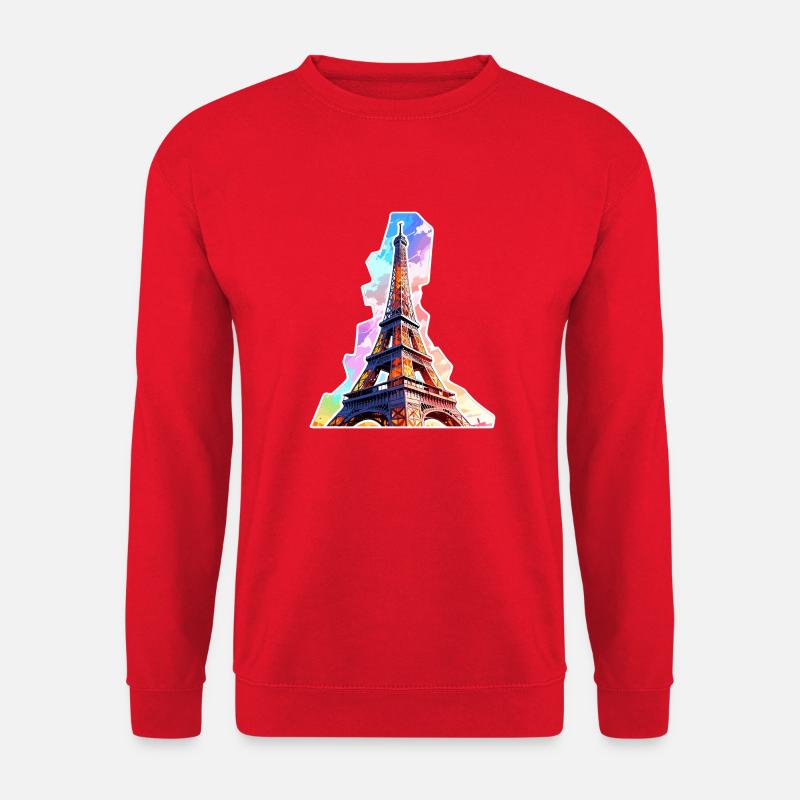 Eiffel tower #14 - Unisex Sweatshirt - red