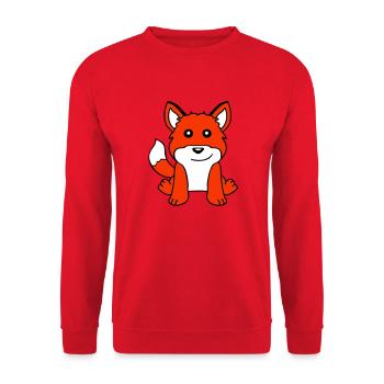 Fox Red Fox Wild Animal Clever Forest Inhabitants - Unisex Sweatshirt - red - Front - Alina (178cm) & Michal (187cm)