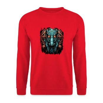 Fun Sayings anniversaire Happy Horses cadeau - Sweat-shirt Unisexe - rouge - Devant - Alina (178cm) & Michal (187cm)