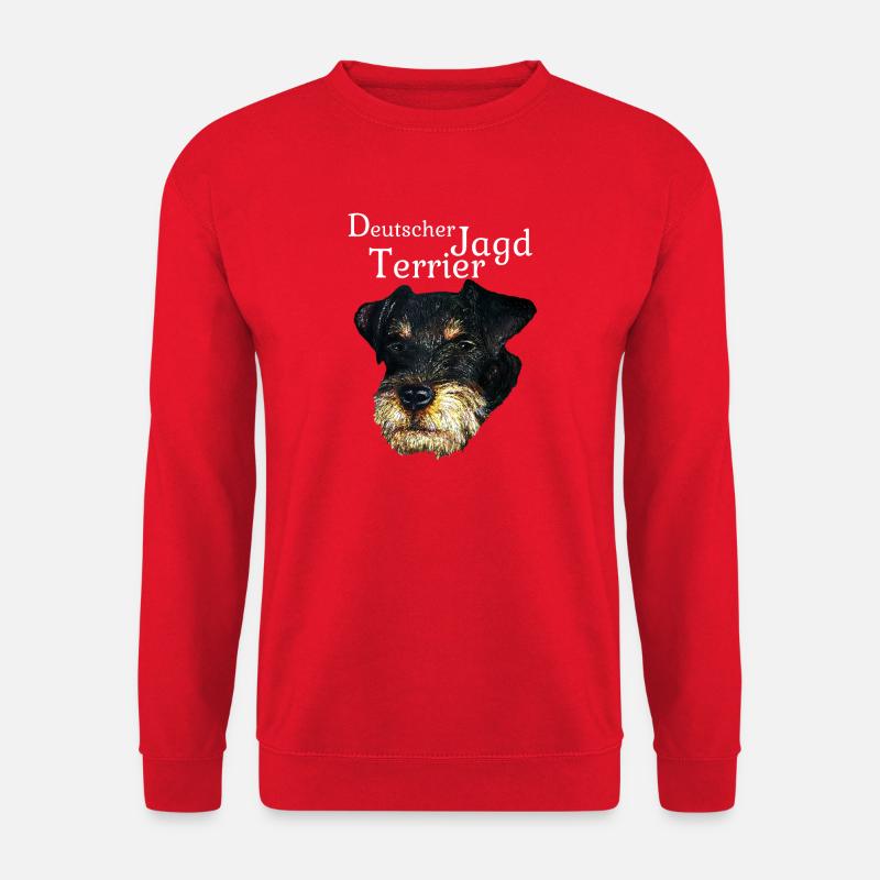 Portrait Deutscher Jagdterrier - Unisex Pullover - Rot