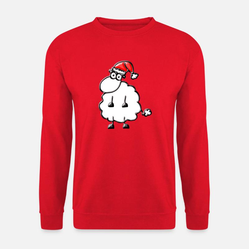 Ein Schaf zu Weihnachten - Unisex Pullover - Rot
