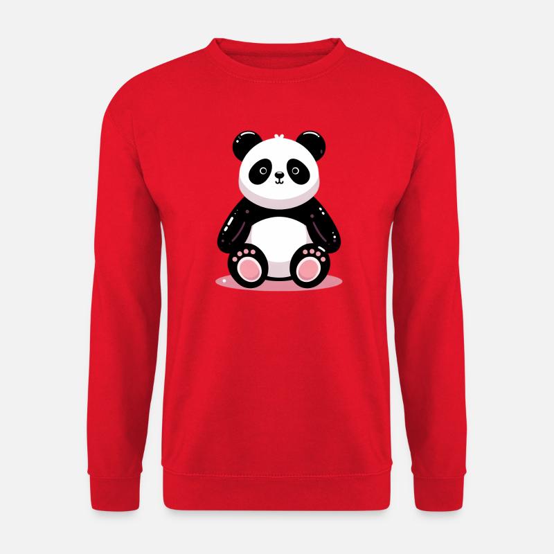 Panda - Unisex Pullover - Rot
