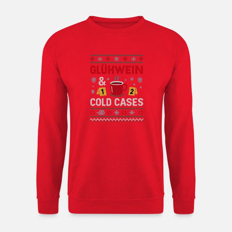 Mulled Wine & Cold Cases - Unisex Sweatshirt - red