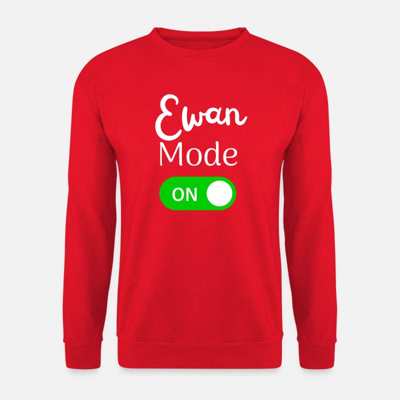 Ewan Mode ON Activation Fun - Unisex Sweatshirt - red