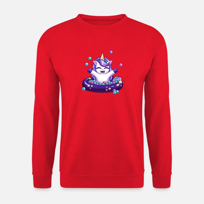 Piscine à Boules de Licorne - Sweat-shirt Unisexe - rouge