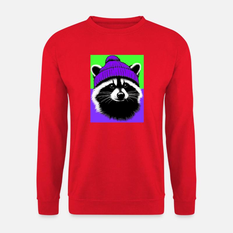 Waschbär - Unisex Pullover - Rot