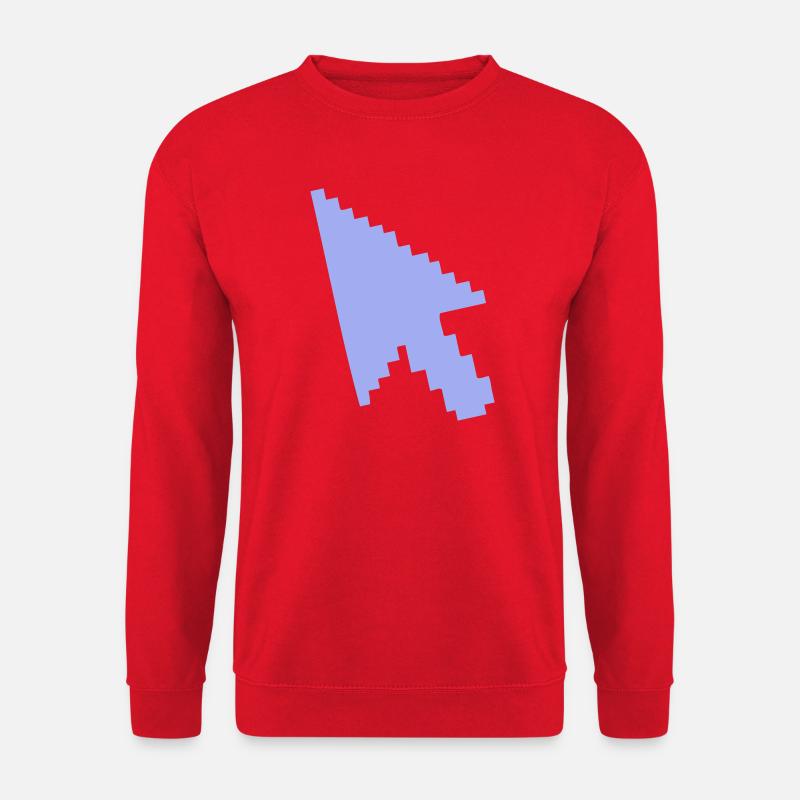 Zeiger Maus Silhouette - Unisex Pullover - Rot