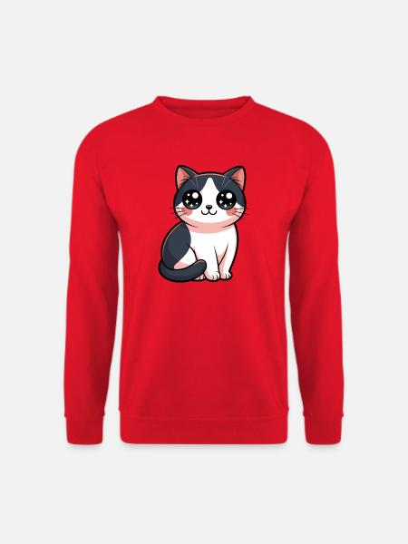 Kawaii Kätzchenkatzenliebhaber - Unisex Pullover - Rot