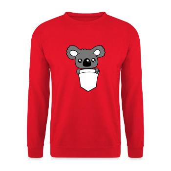 koala baer suess niedlich klein baby kind junges b - Unisex Pullover - Rot - Vorne - Alina (178cm) & Michal (187cm)