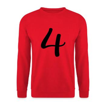 4 - Sweat-shirt Unisexe - rouge - Devant - Alina (178cm) & Michal (187cm)