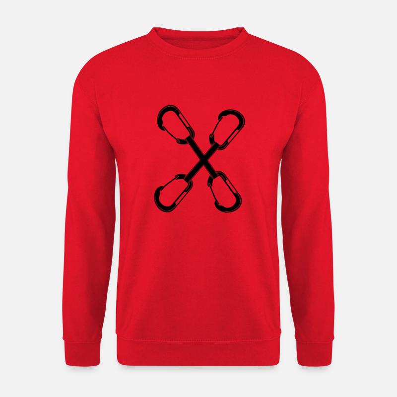 Bouldern Klettern Climbing Wandern - Unisex Pullover - Rot