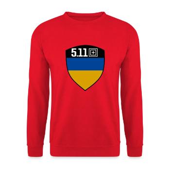 Ukraine 5.11 - Sweat-shirt Unisexe - rouge - Devant - Alina (178cm) & Michal (187cm)