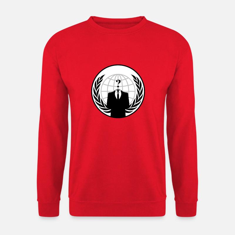 Anonymous - Unisex Sweatshirt - red