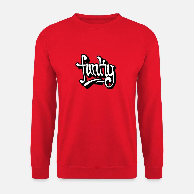 funky lettering - Unisex Pullover - Rot