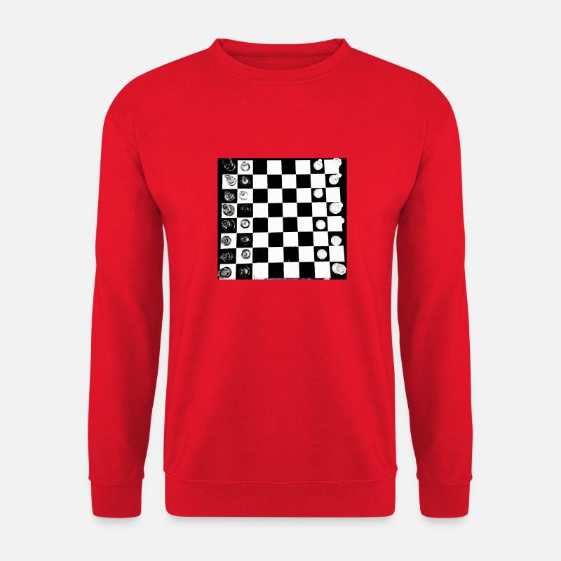 Chess, Chessboard, Chess Game - Unisex Sweatshirt - red