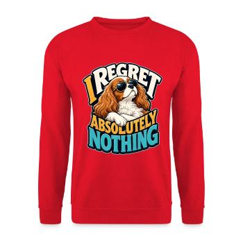 Kavallerier King Charles Spaniel - Unisex Pullover - Rot - Vorne - Alina (178cm) & Michal (187cm)