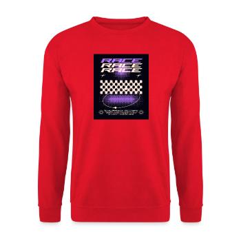 Race Design / Rennsport - Unisex Pullover - Rot - Vorne - Alina (178cm) & Michal (187cm)
