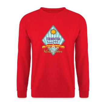 Formentera Island Balearic Islands Emblem - Unisex Sweatshirt - red - Front - Alina (178cm) & Michal (187cm)