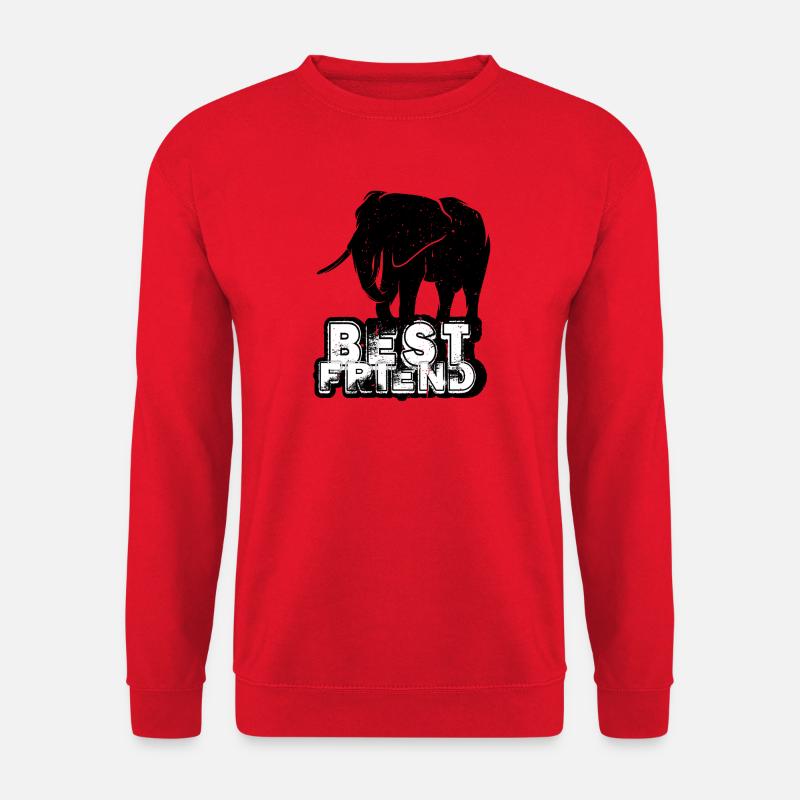 Elephant Best Friend - Unisex Pullover - Rot