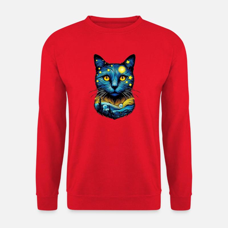 Cat - Unisex Sweatshirt - red