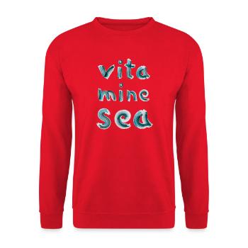 Vitamins Sea - Unisex Sweatshirt - red - Front - Alina (178cm) & Michal (187cm)