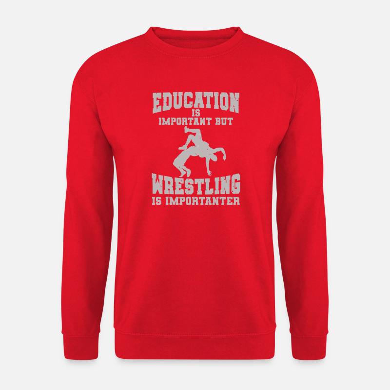 Wrestling-Bildung Motivationsdesign - Unisex Pullover - Rot