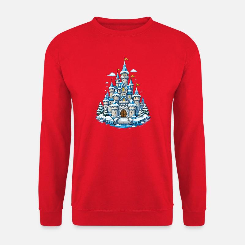 Wintertraum Schloss - Unisex Pullover - Rot