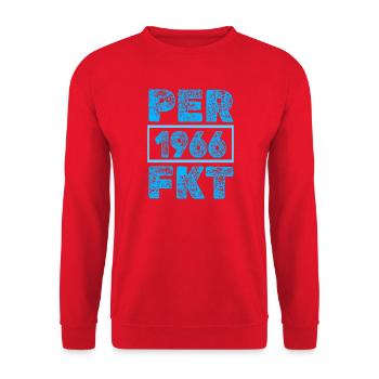 Perfektioniert 1966 - Unisex Pullover - Rot - Vorne - Alina (178cm) & Michal (187cm)