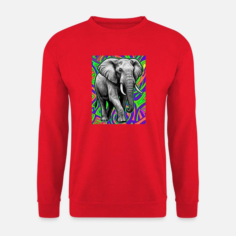 elephant - Unisex Sweatshirt - red