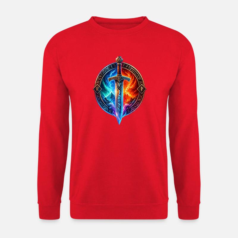 Feuer Eis Drachenschwert - Unisex Sweatshirt - red