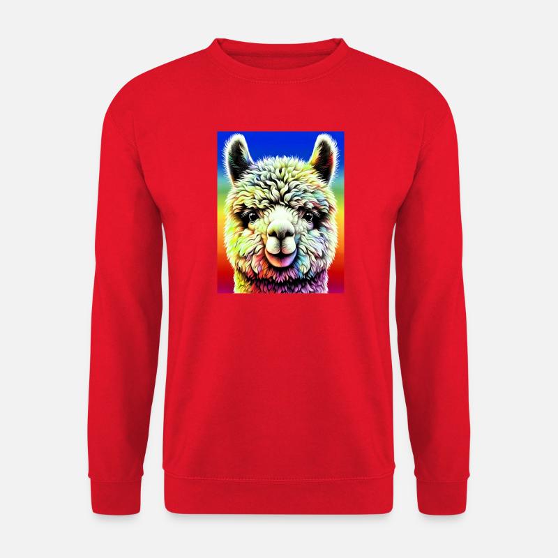 Alpaca - Unisex Sweatshirt - red