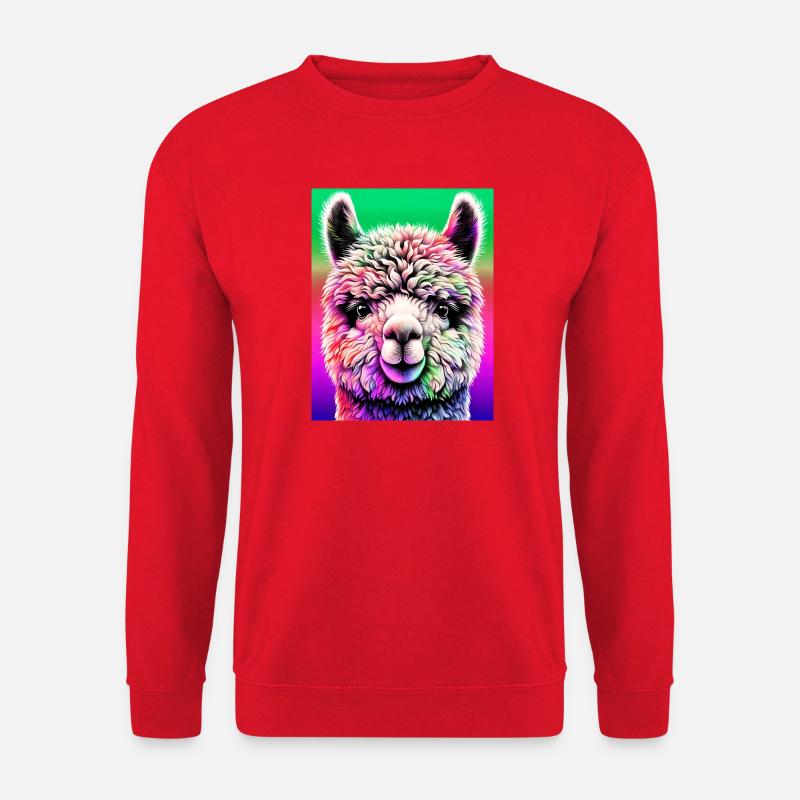 Alpaca - Unisex Sweatshirt - red